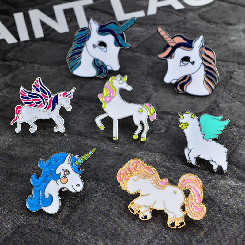 Unicorn pins badge